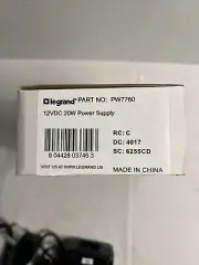 Legrand PW7760 12VDC 20W Power Supply Cord
