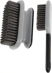 CONGARTENO 2pcs Plastic Shoe Brush Cleaning Brush Brush with Long Handle Brushes Laundry Brush Shoe Brush Short Handle Brush Pet Brush Shoe Scrub Brush Grey