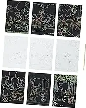 Hohopeti 1 Set Cartoon Scratch Off Cards for Creative Doodling Supplies Fun Art Project for Boys Easy to Use Scratch Paper Pen for DIY Craft Activities