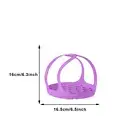 Silicone Steamer Basket With Handles Trivet Multi Purpose