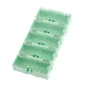 NEW 5Pcs/Kit Plastic Electronic Component Parts Case Storage Box Organizer GREEN