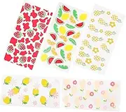 BEBEMOKO 5 Sheets Cute Cup Wrap Transfer Sticker for Glass Mugs Durable Rub Transfers for Beer Cans Milk Cans Water Bottles Easy Application Decal for DIY Crafts