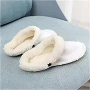 Heightening Insole Plush Cover for Winter Women Slippers Detachable Plush Lining Soft Cotton Cover Velvet Insole Fluff Cover Warm Cotton Shoe Cover Heightening Insole Women (Color : Beige, Size : 37