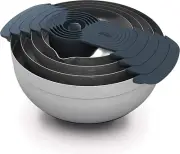 Nest 9 Plus, 9 Piece Compact Food Preparation Set with Mixing Bowls, Measuring C