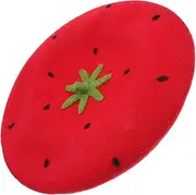 [FOMIYES] Unique Women's Beret Hat Plush Strawberry Wool Headwear Warm and Fashionable