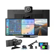 Portable Carplay Screen for Car, 10.26" Wireless Apple Carplay & Android Auto...