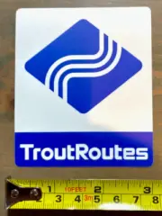 Fly Fishing Sticker Decal Trout Routes Brown Brook Abel Rio Ross Fishpond