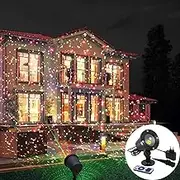 Moving Full Sky Star Laser Projector Landscape Lighting Red&Green Christmas Party LED Stage Light Outdoor Garden Lawn Laser Lamp