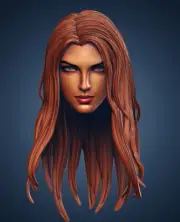 Witchblade 1:18 scale custom unpainted Head 3.75" Action Figure