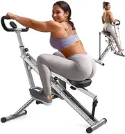 Sportsroyals Pink Squat Machine for Home,Rodeo Core Exercise Machine,330lbs Foldable,Adjustable 4 Resistance Bands,Ride & Rowing Machine for Botty Glutes Butt Thighs,Ab Back/Leg Press Hip Thrust