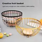 Storage Basket for Kitchen Home Garden Fruit Organizer Metal Wire Counter Modern