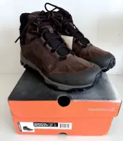 MERRELL Mens Coldpack Ice Mid Polar Waterproof Snow Boots sz 8 CLAY