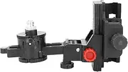 Fine Tuning Bracket Level Adapter, 360 Degree Adjustable L Shape Pivoting Base with Clamp, Wall Ceiling Mount Support, ABS Construction for Accurate Leveling Tools