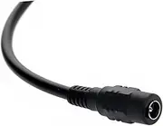 OSALADI 40cm CCTV Power Splitter Cable 2.1mm Jack to 4 Plugs Dc Cable Black Adapter