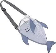 Bag for Holding Beach Shell Toys Shell Collecting Bags Shark Tooth Collecting Bag Beach Accessories for Kids for Picking Up Shells Grey
