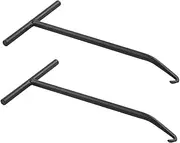 2pcs Exhaust Snap Hook Exhaust Spring Puller Exhaust Spring Hook Hooks Motorbike Spring Hook T-Hook Useful Spring Hook Practical Puller Tool Motorcycle Tool Black Carbon Steel