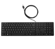HP Wired 320K Full-Sized Keyboard - Compatible with Windows 10, Desktop PC, Lapt