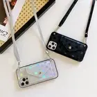 For iPhone Samsung Crossbody Card Wallet Case Bag Phone Back Cover Girls +Strap