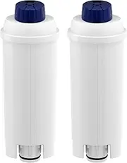 2 Pack Water Filter for Delonghi Coffee Machine DLSC002, fits De'Longhi ECAM, Esam, ETAM Series.