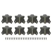 8 Pcs Decorative Box Corner Cover, 27mm Metal Edge Guard, Bronze