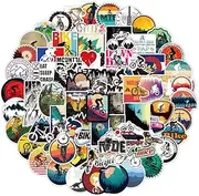 100 Packs Mountain Outdoor Stickers Water Bottles Laptop Phone Motorcycle Computer Guitar Skateboard Hydroflasks Bike Vinyl Sticker Waterproof Aesthetic Trendy Decals for Teens Girls Adults