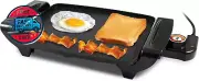EGR-2722B Electric 10.5" X 8.5" Griddle, Cool-Touch Handles Non-Stick Surface,