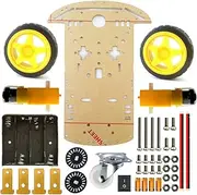 2WD Robot Smart Car Kit Tracking Motor Chassis Starter Kits Remote Control Car Board for Arduino UNO Raspberry Pi R3 DIY