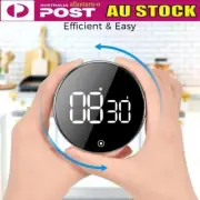 1/2x Digital Kitchen Timer Stopwatch Magnetic LED Countdown Alarm USB Charging