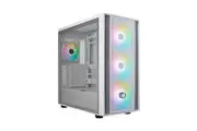 Cooler Master MB600 ARGB Tempered Glass ATX Case White [MB600-WGNN-S00]