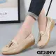 Genny Iervolino鞋爽-柔軟舒適牛皮包鞋(米色)