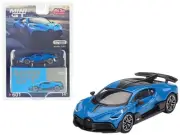 1/64 Mini GT Bugatti Divo Diecast Model Car Blue Blu Bugatti MGT00601