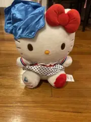 Sanrio Hello Kitty Blue Sailor KT Plush 300- NEW WITH Tags Rare!!