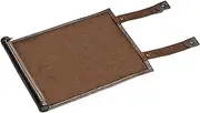 Dickly 2 in 1 Dice Rolling Mat Dice Holder Storage Box Soft Inner PU Dice Bag Dice Tray for Table Game Role Playing Dice Accs, Brown