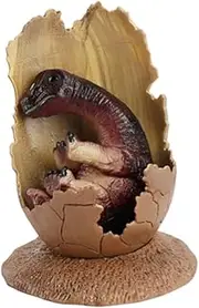 KONTONTY 1PC Large Half Hatched Dinosaur Egg Model Realistic Hatching Dinosaur Egg Decor for Home Office Unique Ornament for Lovers