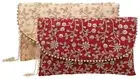 Clutch Purse Chain Embroidery Sling Bag Handle Handmade Evening Handbag Women's