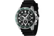 Invicta Pro Diver Chronograph Silicone Strap Black Dial Quartz 46086 Men's Watch
