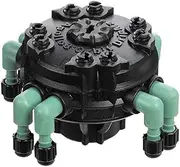 5 Pack - Orbit Adjustable Flow 8-Port Drip Irrigation Manifold for 1/4 Inch Tube