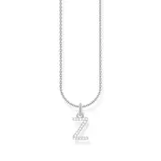 THOMAS SABO Necklace with letter pendant Z and white zirconia - silver