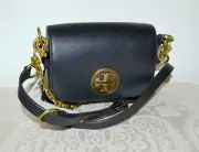 NWT $595 TORY BURCH Sml Alastair Caged Black Leather Shoulder Bag/Clutch