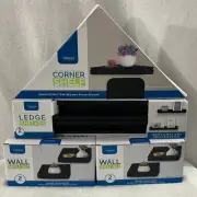 Bundle Black Interiors by Design Display Floating Shelves (Corner, Ledge & Wall)