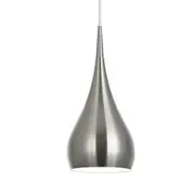 CLA Zara Metal & Polycarbonate 160mm Small Pendant Light - Satin Nickel