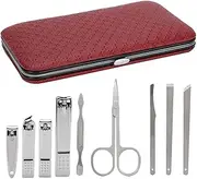 Nail Clippers Set, 19pcs Portable Nail Clippers Professional Pedicure Tools Set Stainless Steel Manicure Set Manicure Scissors Grooming Tool Kit(red)
