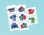 PJ Masks Party Supplies Set of 8 Temporary Tattoo Party Favours