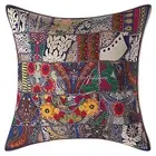 Ethnic Patchwork Vintage Pillow Cover Decor Boho Sofa Cushion Case 60 x 60 cm