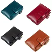 Female Wallets Leather Wallet Women Short Anti Theft Holder