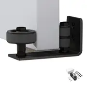 Sliding Barn Door Floor Guide Wall Mounted Hardware for Flush Bottom Adjustable Stay Rollers
