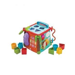 【兒童玩具熱銷】費雪探索學習六面盒CMY28 音樂形狀配對兒童雙語早教益智嬰兒玩具 PuD7
