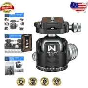 Versatile Tripod Head with 360° Movement & Dual Quick Release for Photographers