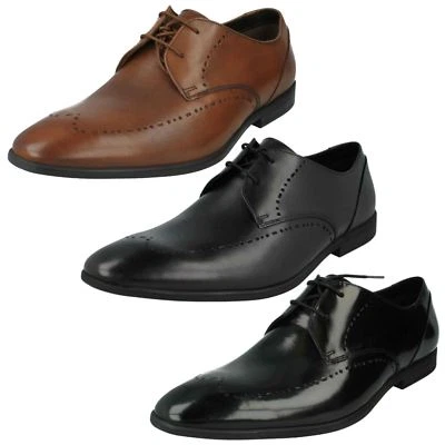 Mens Clarks Bampton Limit Smart Leather Lace Up Shoes G Fitting