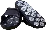 Lawn Aerator Shoes - Heavy Duty Aerating Shoes | Non-Slip Gunite Spiked Screeding Shoes, Adjustable Floor Coating Application Shoes for Indoor Outdoor